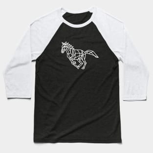 Origami Horse Baseball T-Shirt